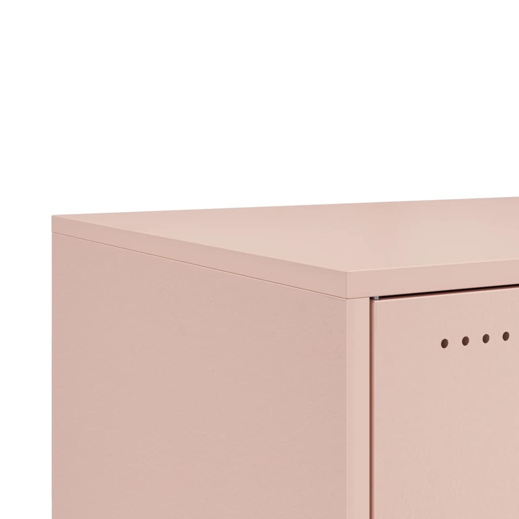 Pink Coffee Table 68 X 50 X 43.5 Cm Steel
