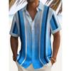 Nuova Camicia da Uomo Hawaii Primavera/Estate Moda Tempo Libero Passeggiata in Città Turista Spiaggia Stampata Completamente Aperta Manica Corta Bottoni, Spedizione Rapida