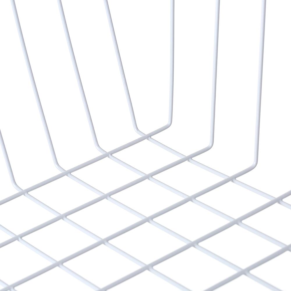 Metal Wire Under Shelf Hanging Storage Basket Space Saving Cabinet Organizer Holder for Bookshelf Kitchen Closet Office