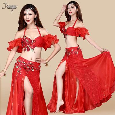 Huayu Dance New Beaded Belly Dance Bra & Costume Set for Women - Spring/Summer Collection