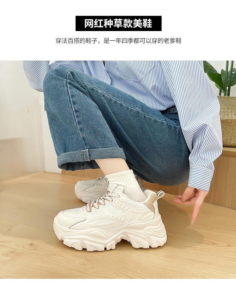 Mesh breathable dad shoes spring and autumn new platform casual sneakers