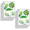 Diy Home Decorations Self Adhesive Wall Stickers 21x14.6cm Green 2 Sets