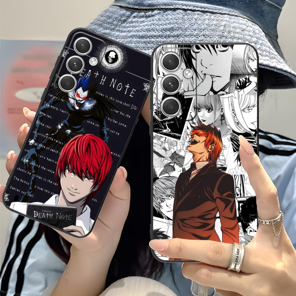 Death Note Kira Light Mobile Phone Case for Samsung Galaxy S26 S25 S24 S23 S22 S21 S20 Note20 Plus FE Ultra Colorful Cover Cover