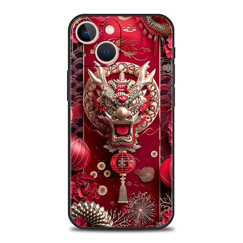 

Phone Case Cover for iPhone 17 Pro Max 16 15 14 13 12 11 Pro Max Plus 17AIR Shockproof Soft TPU Shell Cartoon Dragon Fundas Bags iPhone 14Pro Max