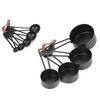 Black Measuring Spoon Set with Scale Baking Measuring Tools Measuring Cups Set  Baking Cooking