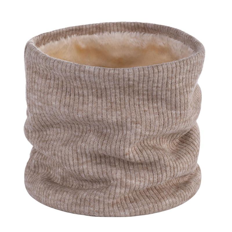 New winter warm scarf outdoor sports outer neck cover couple solid color velvet cover