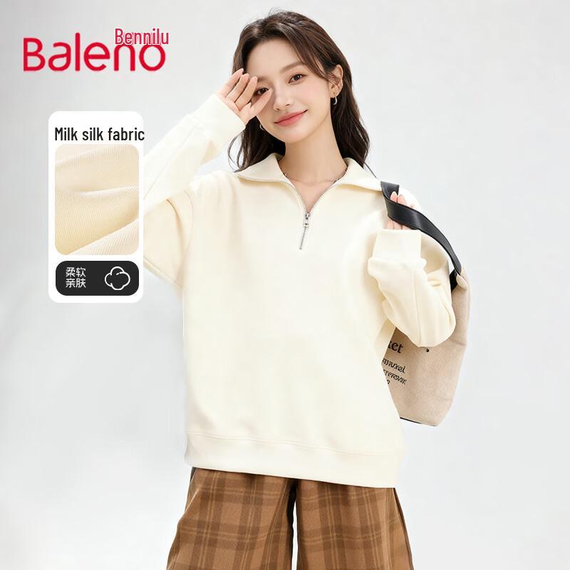 Baleno Women's Half-Zip Collared Sweatshirt