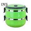 Insulated Lunch Box Stackable with Handle, Stainless Steel Interior Easy Cleaning Bento Design, Leak-Proof Portable Food Container for Office Work And