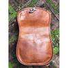 Small Leather Saddle Bag, Plain Front Leather Saddle Bag, Traditional Saddle Bag, Retro Brown Leather Purse, Fairtrade Leather Bag, EDC