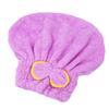 Women's Coral Fleece Bow Dry Hair Towel Cap - Super Absorbent, Quick-Drying Head Wrap