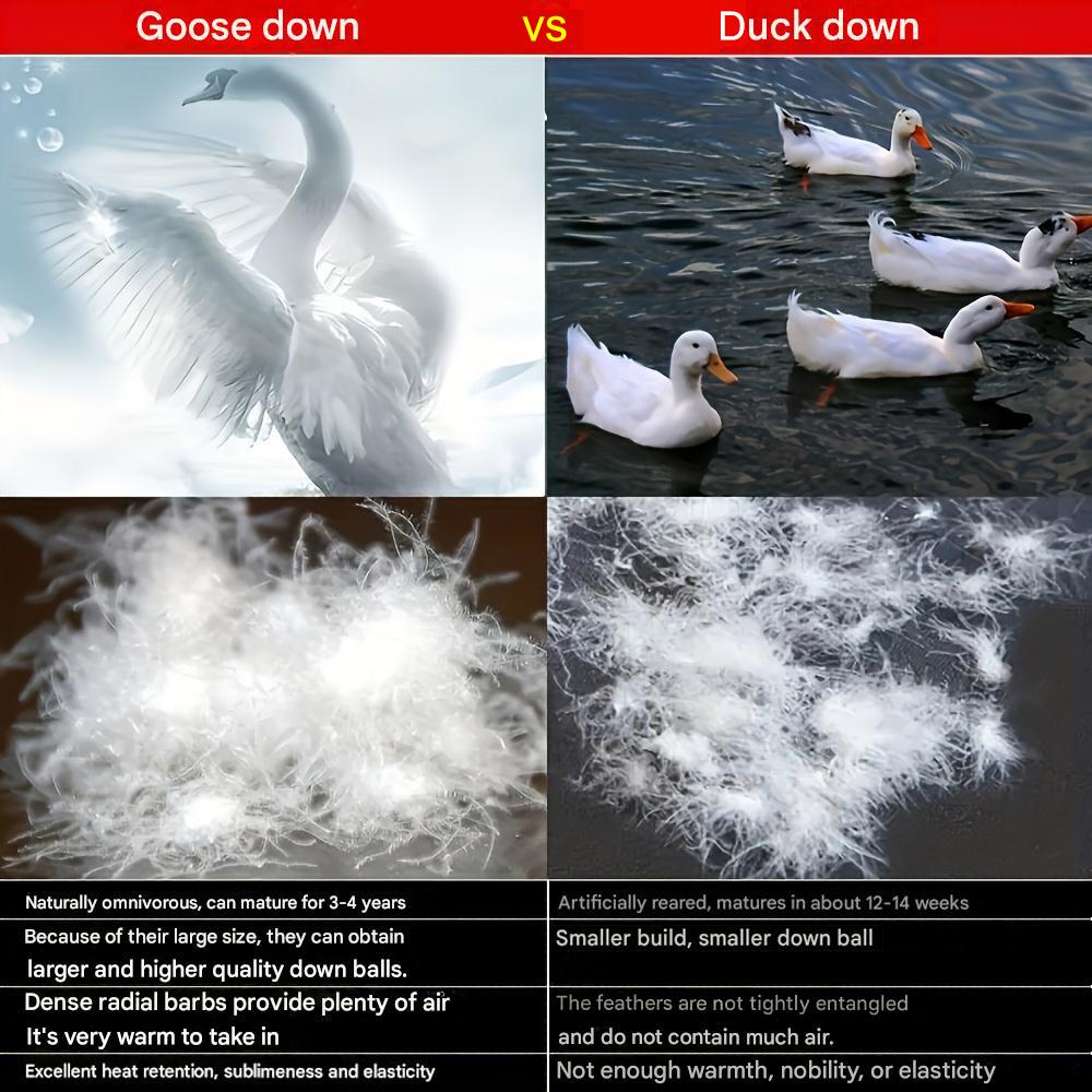 Outdoor camping, three-dimensional grid design, mummy style. Down sleeping bag, 95% goose down 1000g filling, ultra-light, warm,