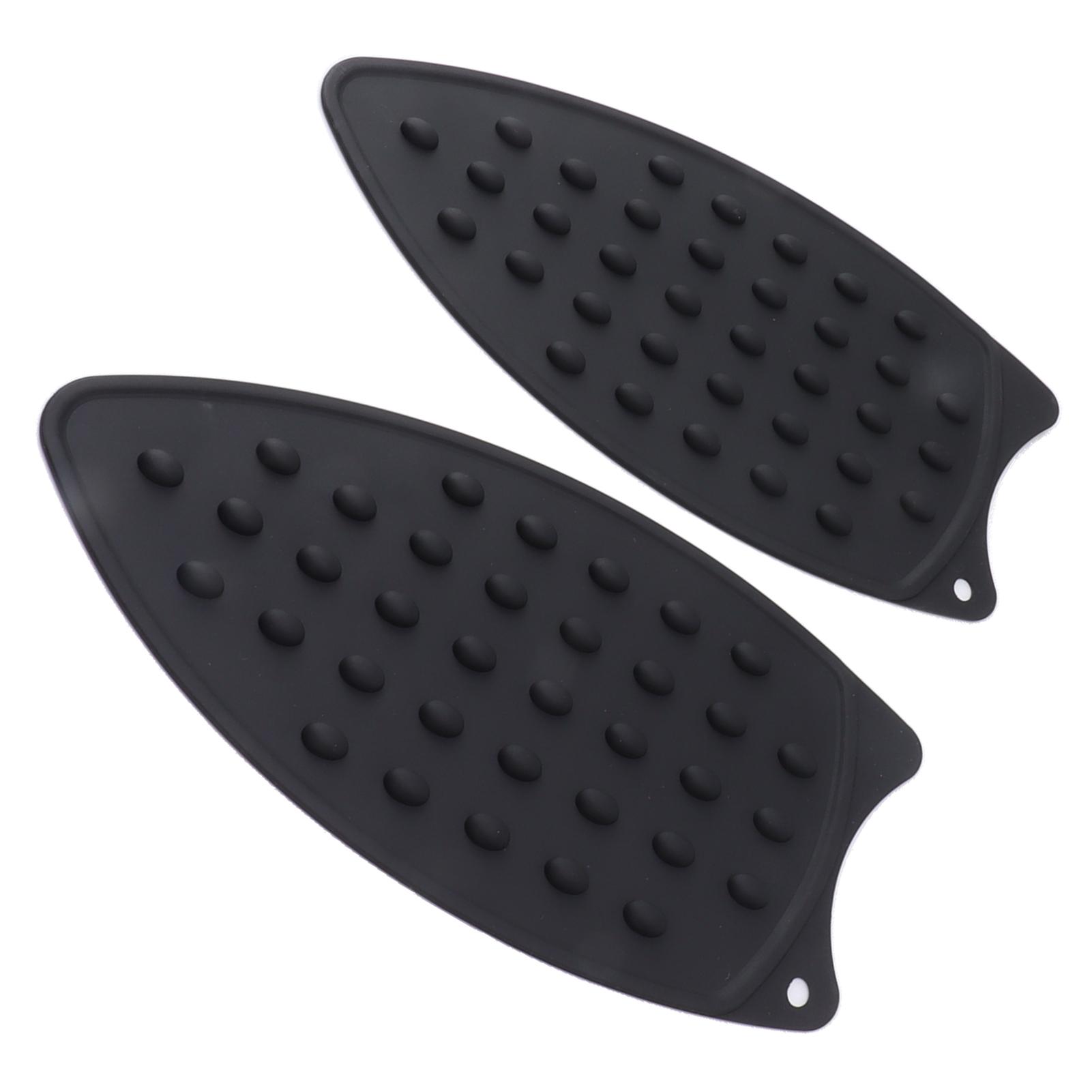 2Pcs Silicone Iron Rest Pad Resistant Heat Resistant Iron Mat for Ironing Boards Irons