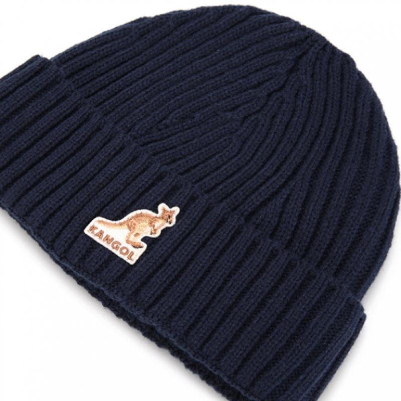 KANGOL Gorro Azul Marinho com Logo em Patch 3673