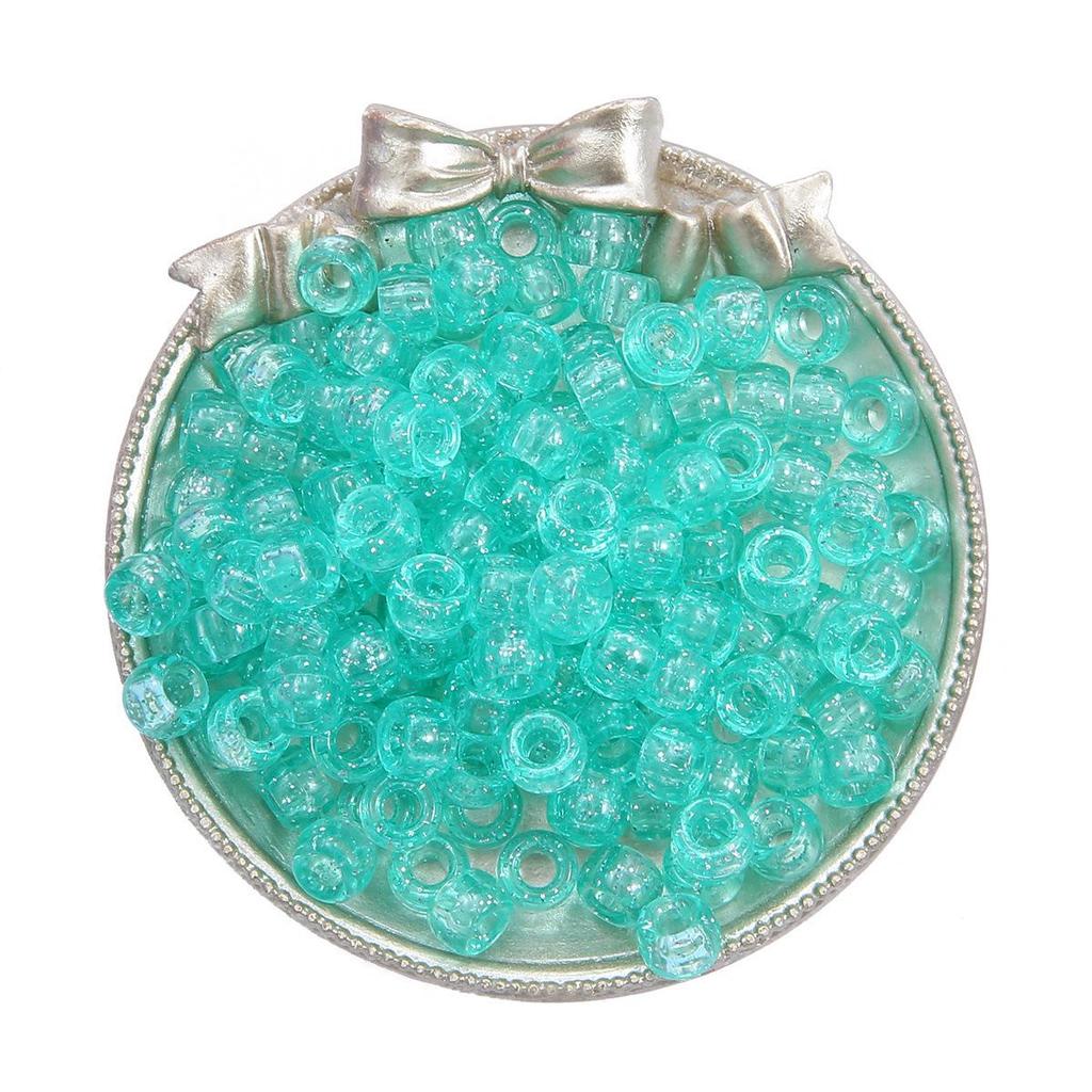 Acrylic Large Hole Barrel Beads 9x6mm for DIY Bracelet Jewelry Making