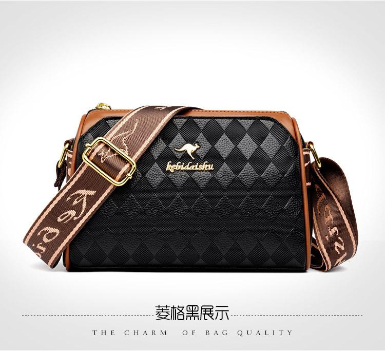 Women's shoulder bag new solid color textured small bag fashion versatile messenger women's bag versatile texture mother bag