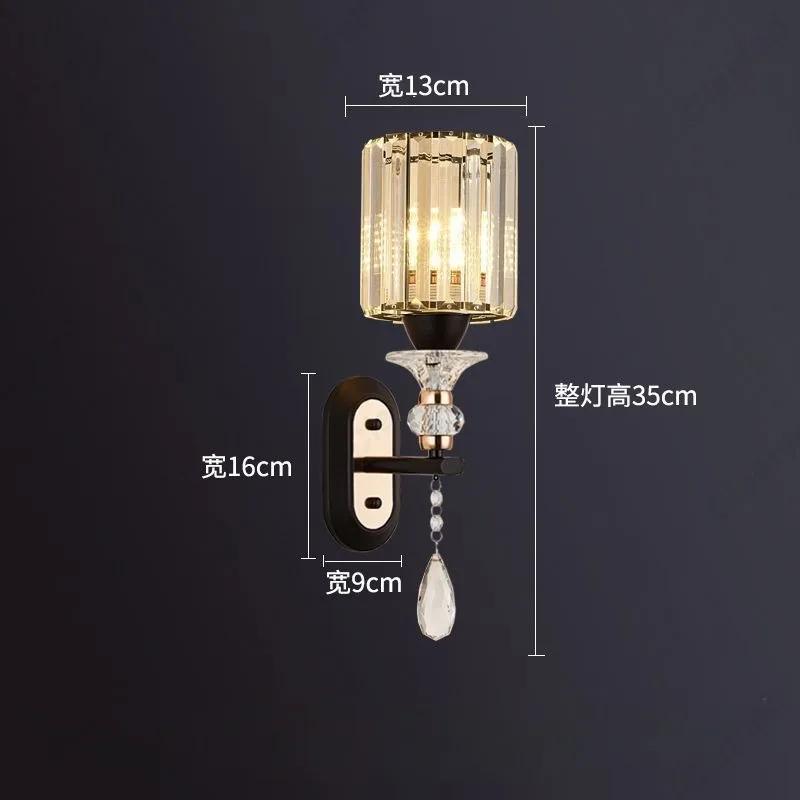 Creative LED Wall Lights Crystal Lampshades Bathroom Bedrooms Living Rooms Indoor Lighting Fixtures Wall Lights Home Decor
