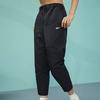 Reebok Solid Color Lace-Up Work Casual Pants Women Bottoms Black 23RMS602W001