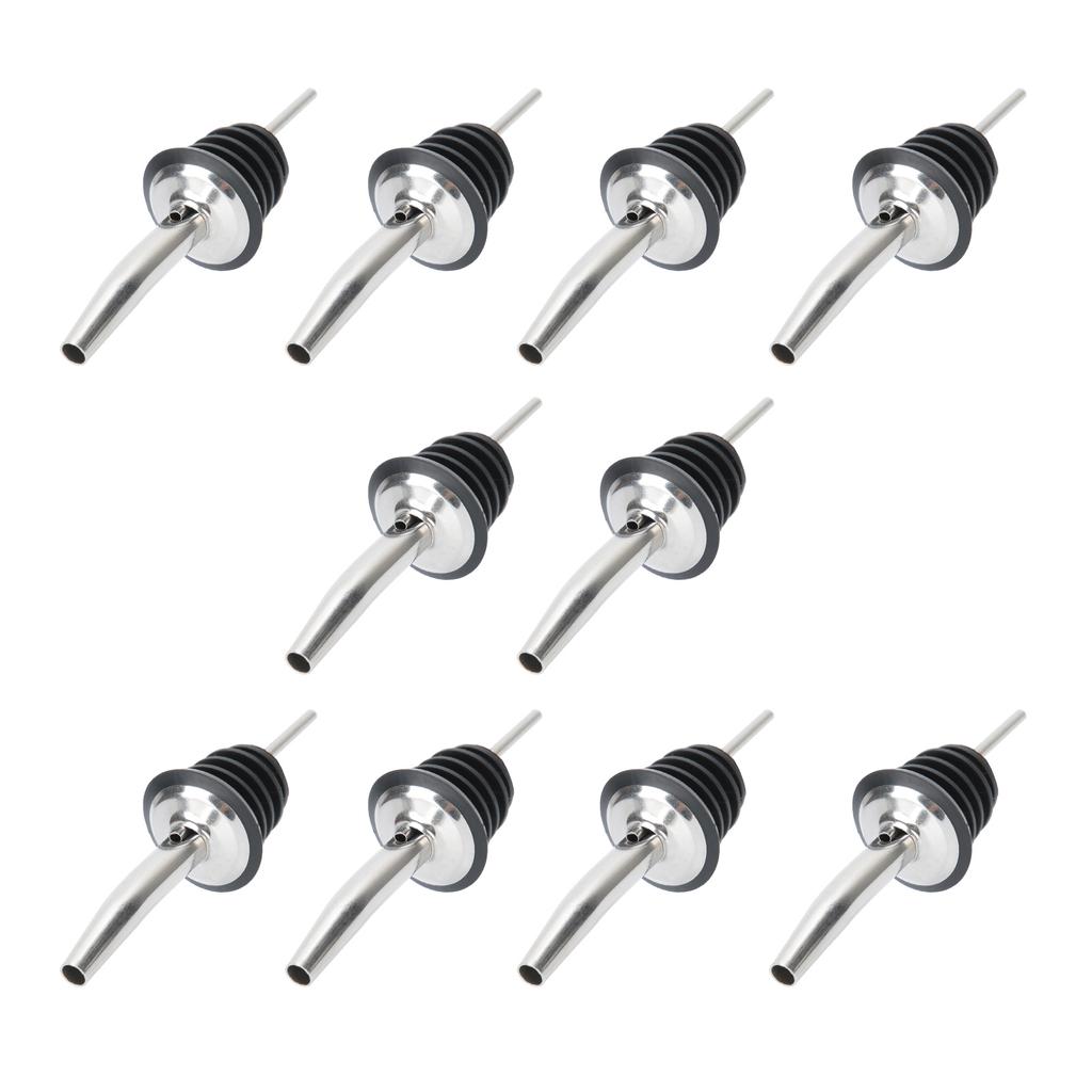 10Pcs 304 Stainless Steel Wine Stopper Bottle Pourer Liquor Dispenser Kitchen Bar Accessories