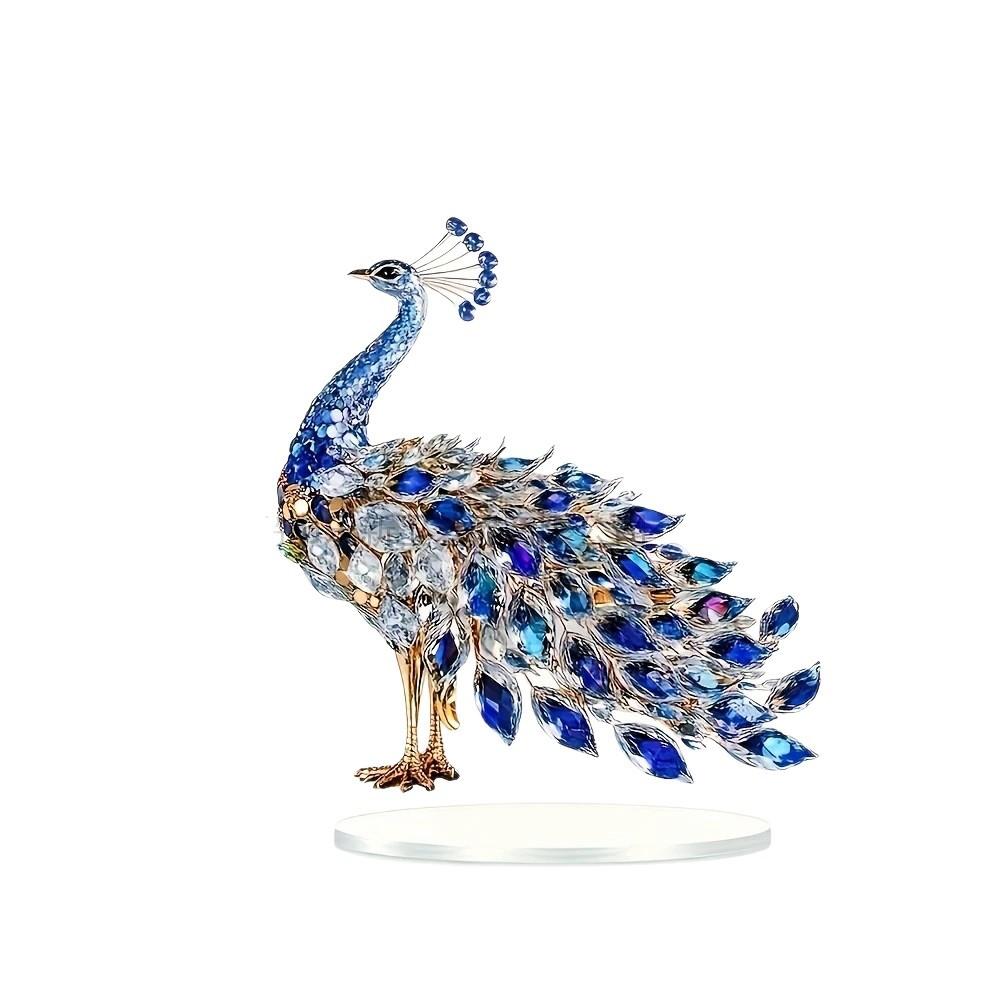 2D Flat Acrylic Standing Brand Ornament Handicraft Animal Peacock Ornament