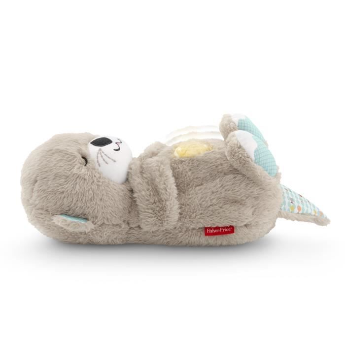 Fisher-Price - Ma Loutre Câlins Bonne Nuit - Peluche Veilleuse Bébé Musicale Et Lumineuse - Jouet d'Eveil - Dès La Naissance FXC66