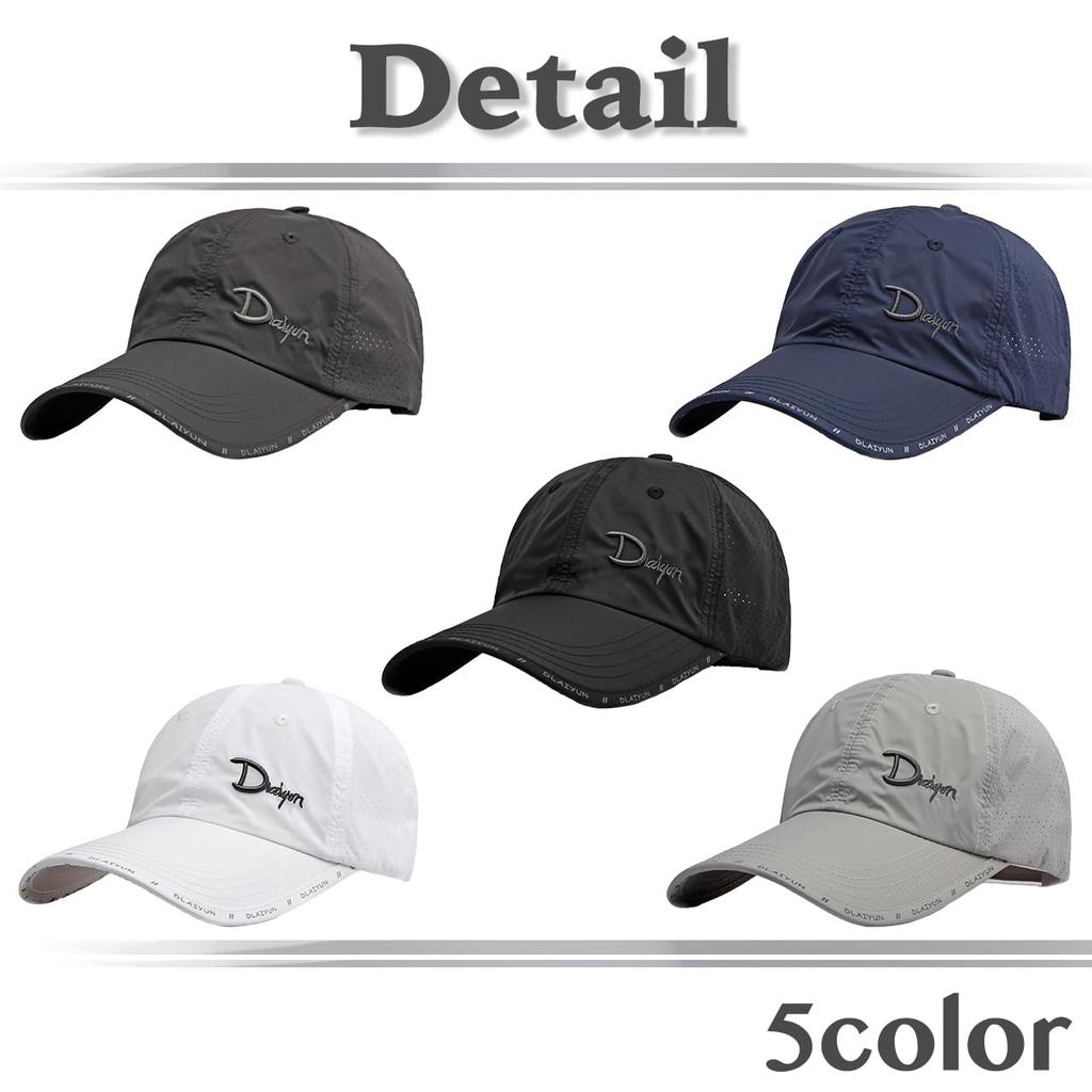 CZA297 [White Fang] Cap, Outdoor, Sports, Hat, Simple, Stylish, Outdoor, Men, Women, (Light Gray)