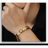 Titanium Steel Magnetic Bracelet Men Geometric Design Anti-Fatigue Stainless Jewelry Cycling Outdoor Activities