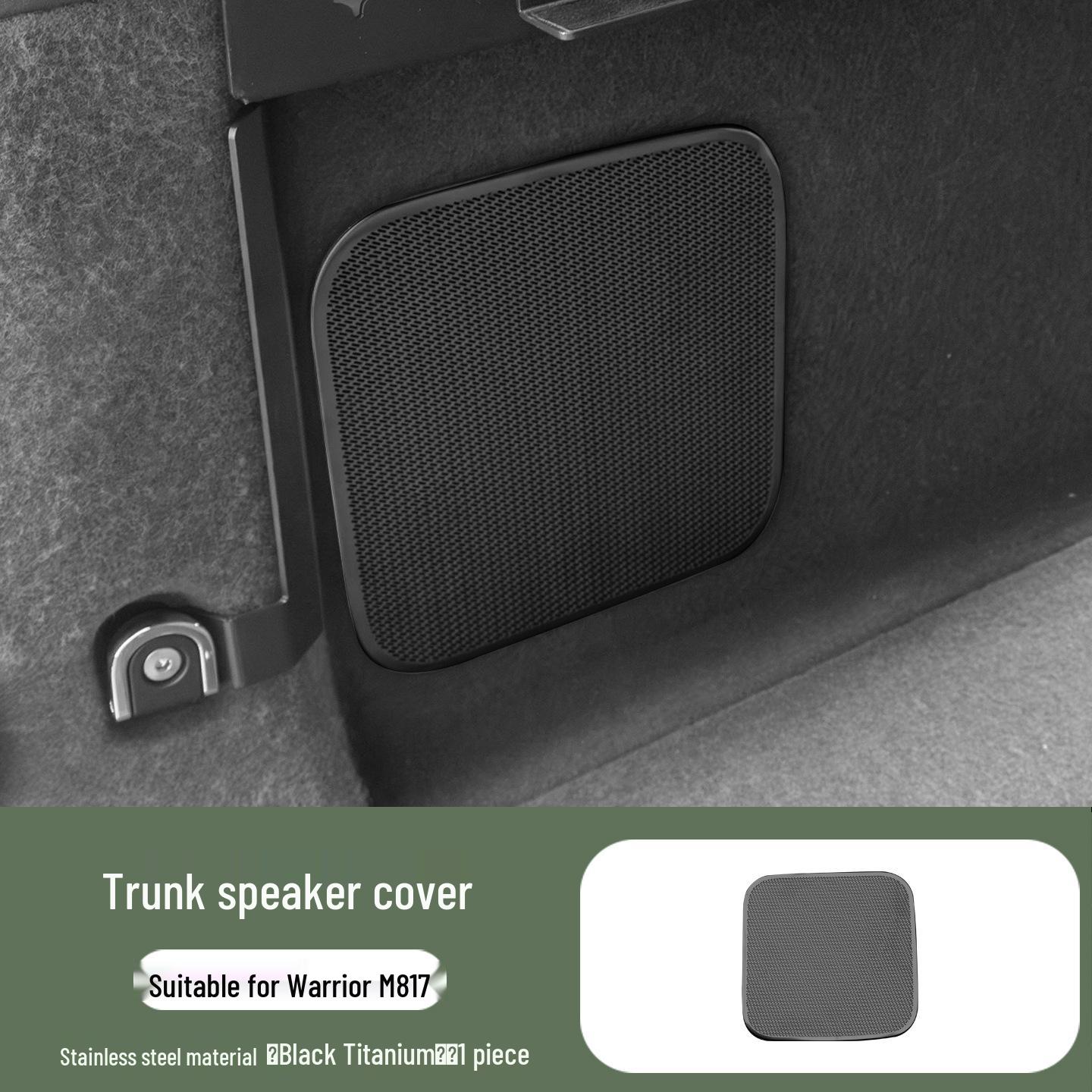 

Dongfeng Mengshi M817 Trunk Speaker Cover Stainless Steel Decorative Sticker