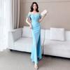 Sexy Dress Suspender Evening Dress Thin Overalls Technician