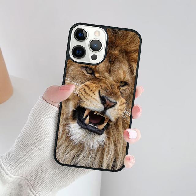King Lion Roaring Phone Case For For iPhone 17 Air 16 15 11 12 13 14 Pro Max Plus Coque