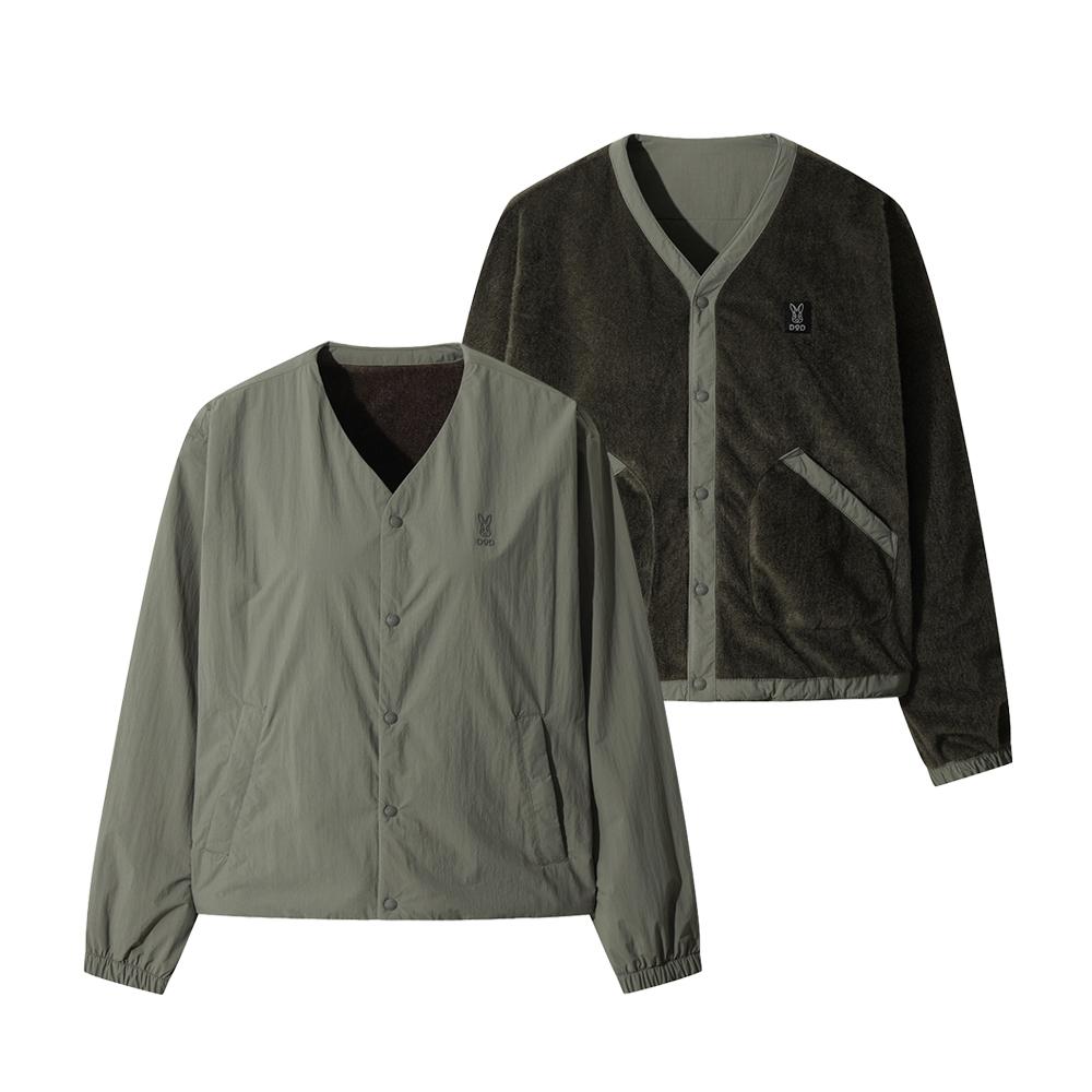 Dod Myro Dual Reversible Cardigan Jacket (D.Khaki)
