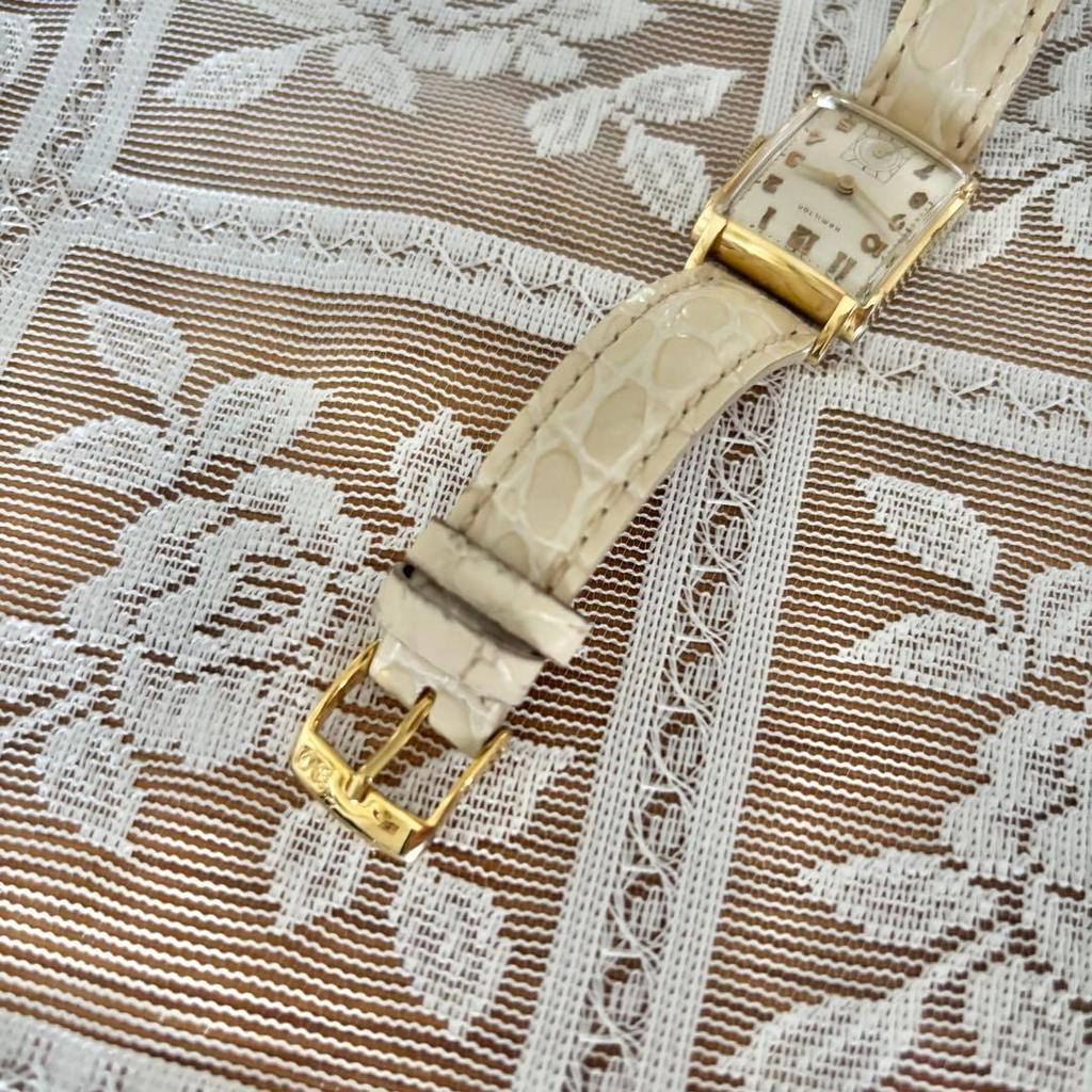 Used HAMILTON 14K GOLDFILLED manual winding watch vintage