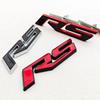 3D Metal RS Logo Badge Sticker Front Grill Emblem Rear Trunk Decal Car Accessories High-Quality Accessories are Suitable for Most Vehicle Models