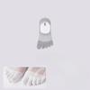 Men's Summer Thin Cool Sense Antibacterial Breathable Sweat Absorption Foot Odor Invisible Five Finger Boat Socks