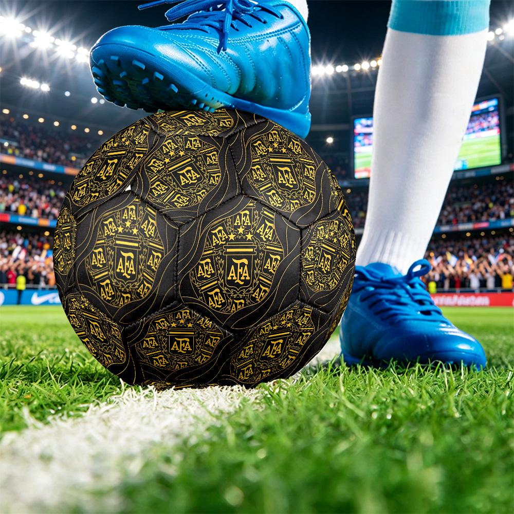 Pallone da Calcio Stampato Argentina Taglia 5 Resistente all'Usura Standard Pallone da Allenamento per Adulti Regalo per tifosi per Partite Sportive Indoor Outdoor