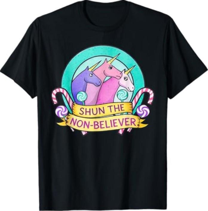 

Shun The Non BelieverUnico wbr rn Pastel Meme Humor TShirt Unisex T-Shirt S