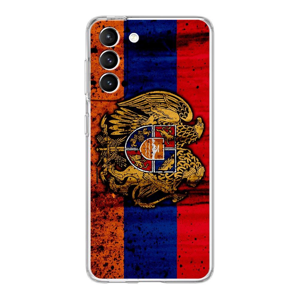 Armenia Armenian Flag Clear Silicone Phone Case For Samsung Galaxy S23 S22 5G S20 Ultra S21 FE 5G S10E S9 S8 S10 Plus Soft Cover