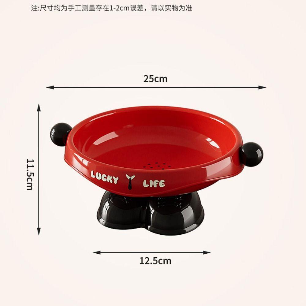 Dopamine Fruit Plate Multifunctional High Footed Candy Snacks Plater Bottom Drainage Handle High Footed Tray Desktop Ornament