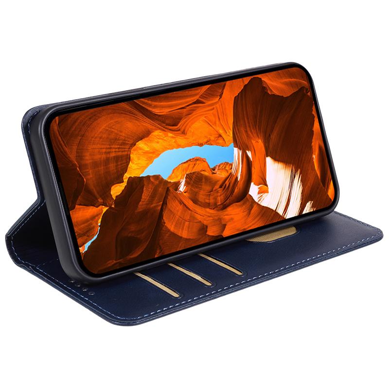 For Motorola Moto G54 5G Case Calf Texture PU Leather Shell Drop-proof Wallet Stand Phone Cover