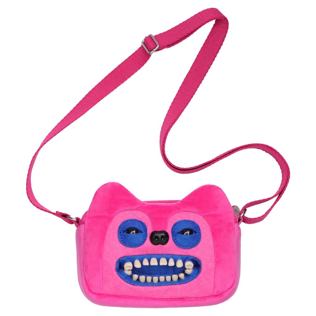 Jucării de Pluș Monstru cu Dinți Strâmbi Geantă de Umăr Ciudat cu Ochi Mari McStinkles Pisică Pluș Geantă Crossbody Cadouri
