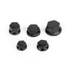 30 buc capace pentru șuruburi cu soclu hexagonal din plastic negru pentru motociclete, capace pentru piulițe cu șuruburi