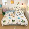 Kids Boys Girls Cartoon Dinosaur Bedding Set, Cute Animal Dinosaur Printed Quilt Cover All Season Bedding Set with Pillowcases