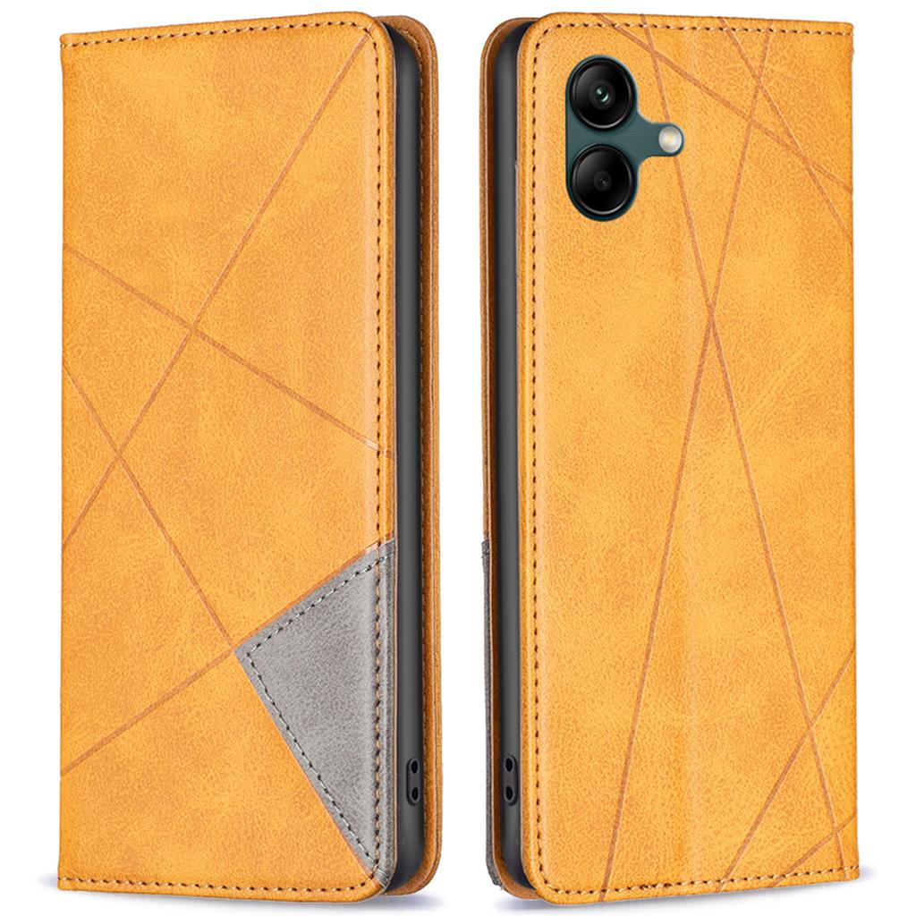 For Samsung Galaxy A06 4G Case Card Slots PU Leather Geometric Phone Cover
