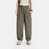 Li Ning CF Outdoor Multi-Pocket Straight Leg Casual Pants Women Bottoms Tea-Green AKXV074-2