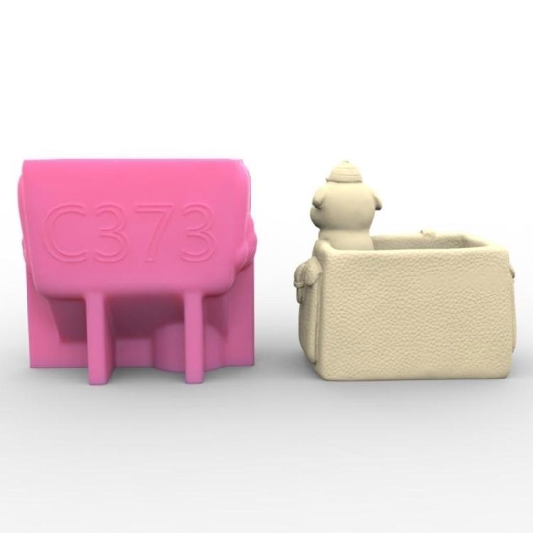 Backpack Dog Succulent Pot Mold Flower Pot Resin Mold Home Office Desktop