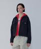 Voice Of Voices Woven Mix Denim Zip-Up Jacket_Black 7156210001