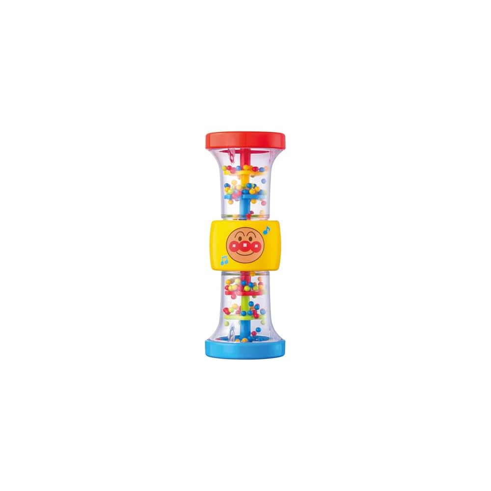 Bandai Anpanman 3-Way Rattle Toy for Infants 6 Months and Up, Encourages Crawling and Play, Multi-Functional Baby Toy