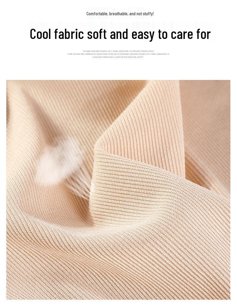 Ice Silk Women's Summer High-Waist Slimming Wide-Leg Pants