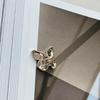 5pcs Beautiful Butterfly Buttons 20mm Gold/Silver Color Metal Shank Buttons Woman's Clothing Buttons