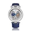 Brand Men's Watch Hollow Through the Bottom True Tourbillon Waterproof Leather Business Watch Men's Mechanical Watch Support