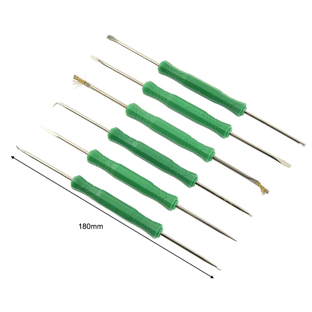 6Pcs Desoldering Aid  Kit Soldering Aid Assist Tool PCB Cleaning Repair Tool Circuit Board Soldering Welding Auxiliary Tool